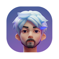 Team member avatar with light blue hair